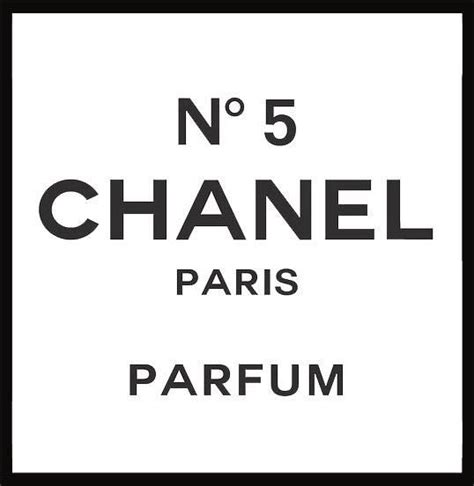 chanel no 5 etiquette verso